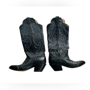 Dark Blue Tony Lama Women’s Cowboy Western Boots